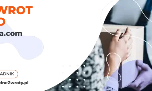 Zwrot do zara.com. Poradnik WygodneZwroty.pl. Dwie osoby przekazują sobie paczkę.