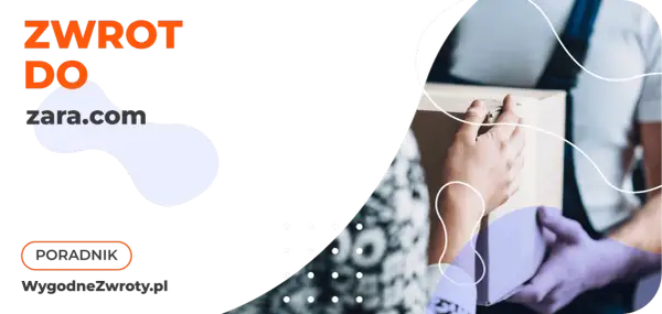 Zwrot do zara.com. Poradnik WygodneZwroty.pl. Dwie osoby przekazują sobie paczkę.